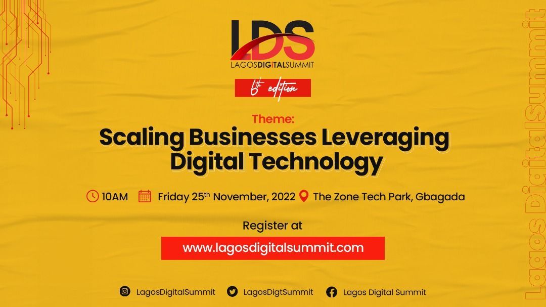 Lagos Digital Summit (LDS) to hold 6th edition, features key industry professionals 