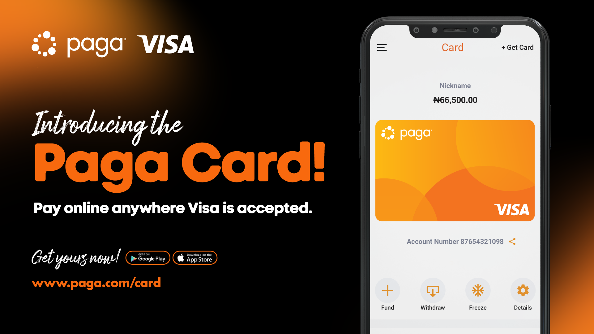 Paga, partners with Visa, launches Naira virtual and physical cards