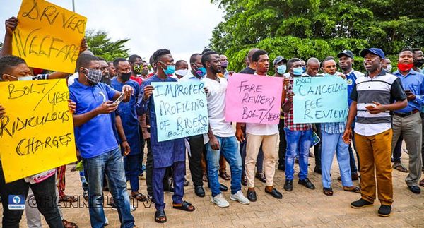 Protest; Uber, Bolt Drivers Condemn Slow Implementation Of Ride-Hailing Regulation In Kenya