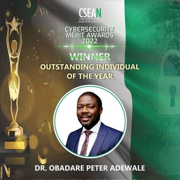 CSEAN Names Digital Encode Ltd Co-Founder, Adewale, Cybersecurity Outstanding Individual of the Year