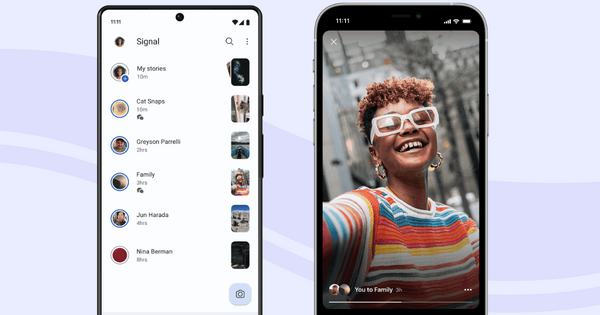Signal Launches Stories Feature